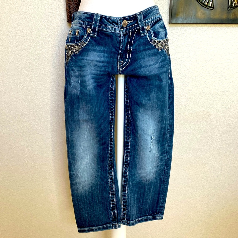 MissMe signature cuffed Capri